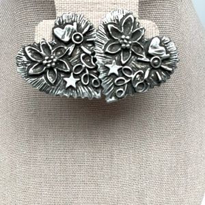 Pewter like Earrings